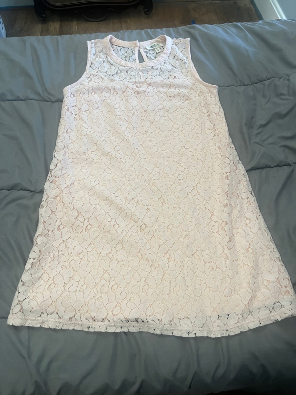 Monteau Light Pink Lace Sleeveless Shift